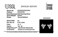 Triad - Lab Diamond Stud Earrings thumbnail 7
