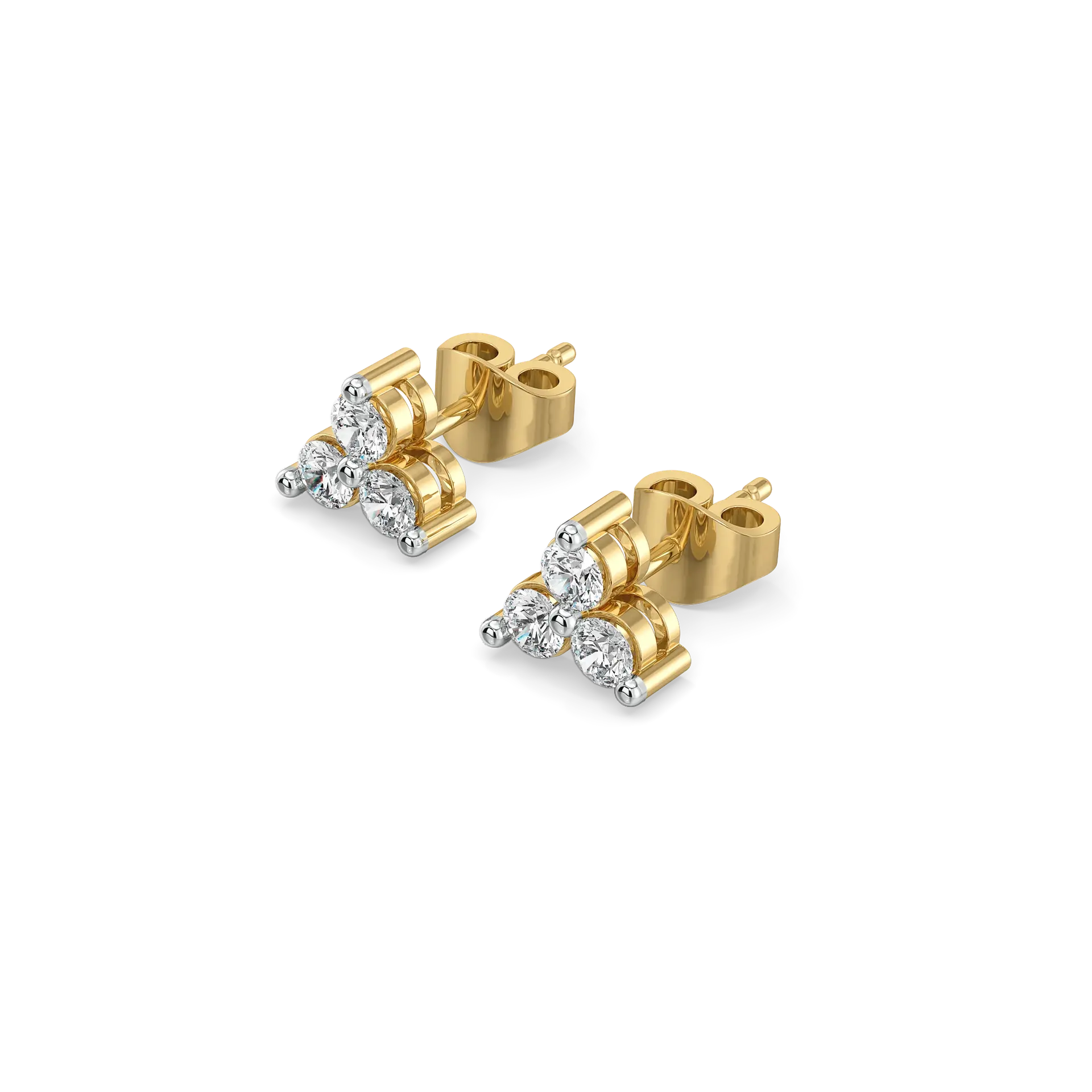 Trinity Glow - Lab Diamond Stud Earrings