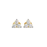 Trinity Glow - Lab Diamond Stud Earrings thumbnail 2