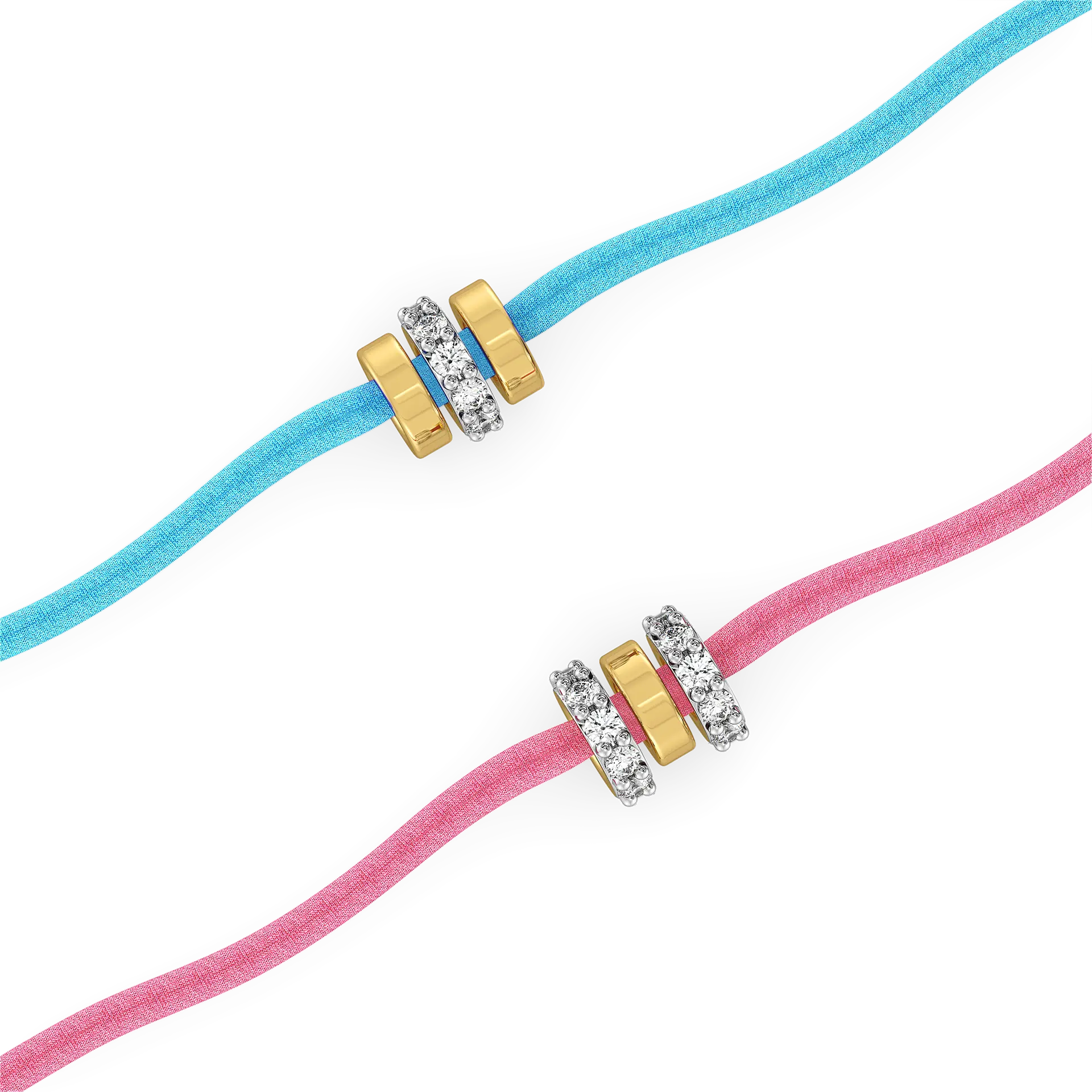 Trio Ties – Lab Diamond BFF Bracelet — image 1