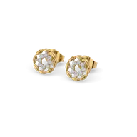 Twilight Dew - Pure Gold Lab Diamond Stud Earrings thumbnail 1