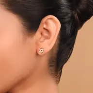 Twilight Dew - Pure Gold Lab Diamond Stud Earrings thumbnail 2