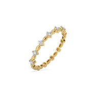 Twilight Dew - Pure Gold Lab Diamond Stud Ring thumbnail 1