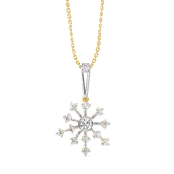 Twilight Flicker - Pure Gold Lab Diamond Pendant thumbnail 1