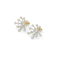 Twilight Flicker - Pure Gold Lab Diamond Stud Earrings thumbnail 1