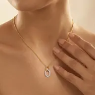 Twin Arc - Lab Diamond Pendant thumbnail 2