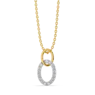 Twin Arc - Lab Diamond Pendant thumbnail 3