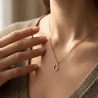Twin Arc - Lab Diamond Pendant thumbnail 4