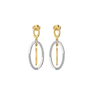 Twined Radiance - Lab Diamond Drop Earrings thumbnail 1