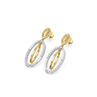 Twined Radiance - Lab Diamond Drop Earrings thumbnail 2