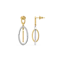 Twined Radiance - Lab Diamond Drop Earrings thumbnail 3