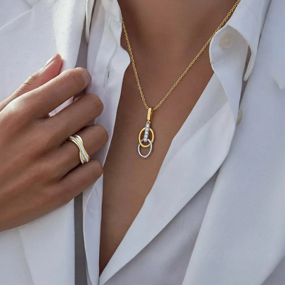 Twined Radiance - Lab Diamond Pendant — image 1