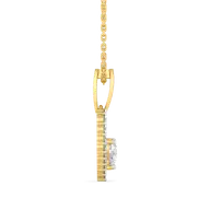 Twinkle Heart - Pure Gold Lab Diamond Pendant thumbnail 4