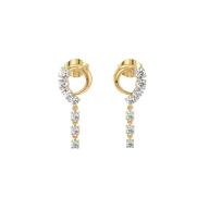 Twinkling Rain - Lab Diamond Earrings thumbnail 1