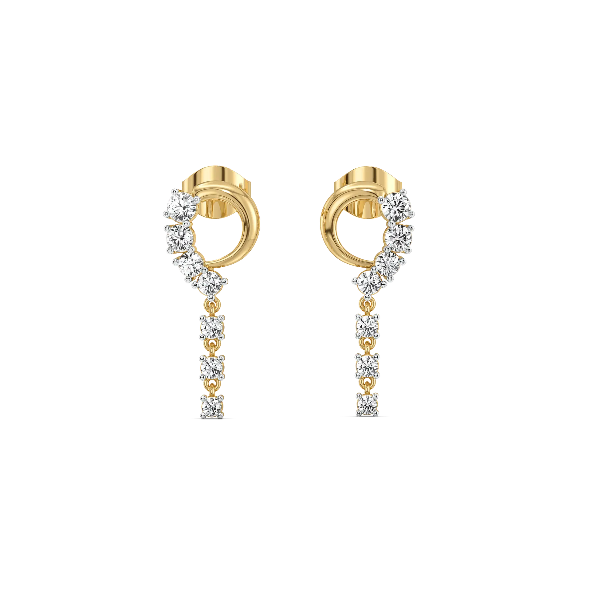 Twinkling Rain - Lab Diamond Earrings — image 1