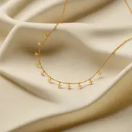 Twinkling Star - 18kt Gold Vermeil Charm Necklace thumbnail 3