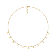 Twinkling Star - 18kt Gold Vermeil Charm Necklace thumbnail 4