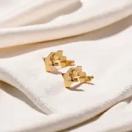 Twinkling Star - 18kt Gold Vermeil Stud Earrings thumbnail 5
