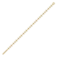Twinkling Star - 18kt Gold Vermeil Tennis Bracelet thumbnail 5