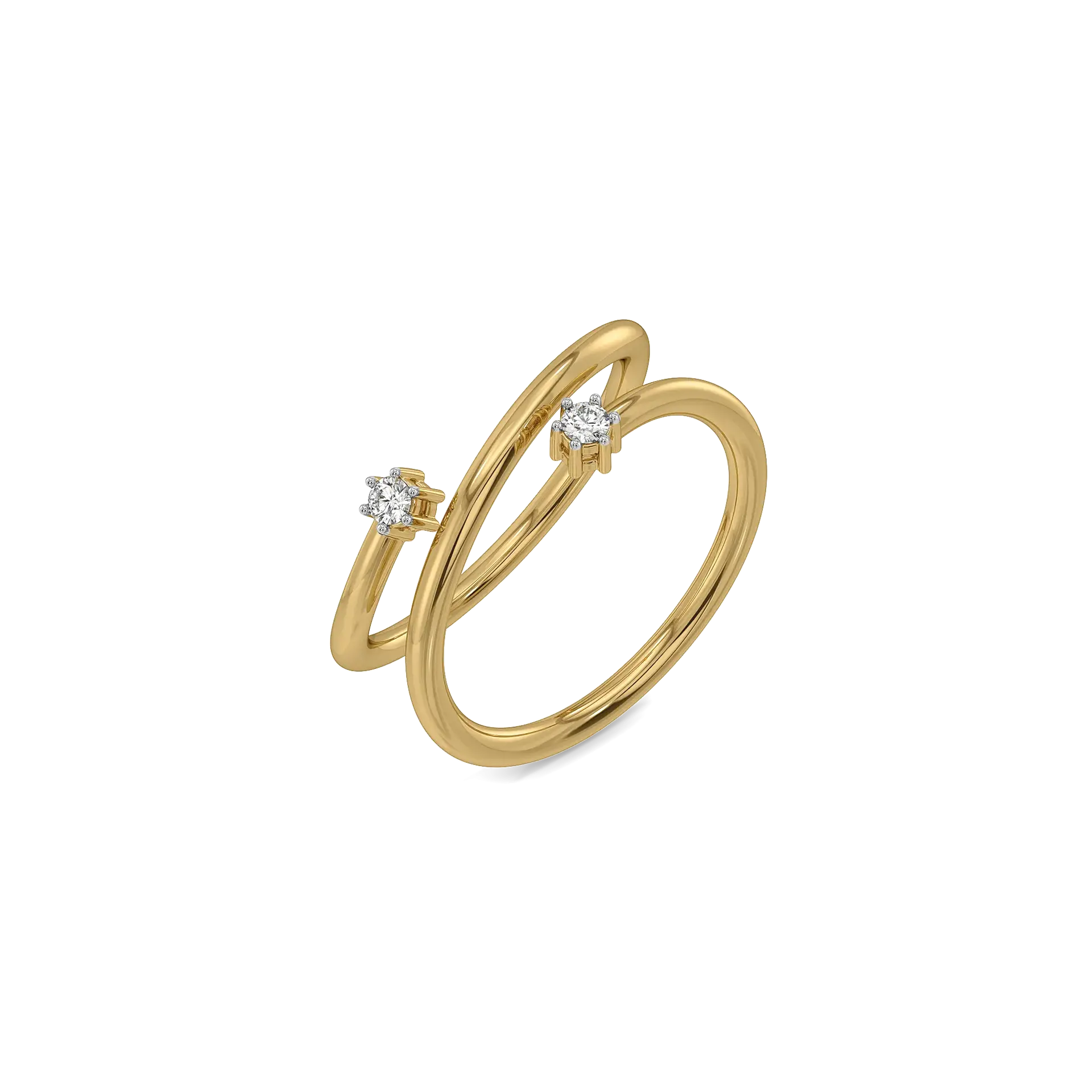 Twirl of Light - Lab Diamond Ring
