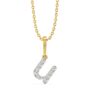 U-nique - Lab Diamond Alphabet Pendant thumbnail 1