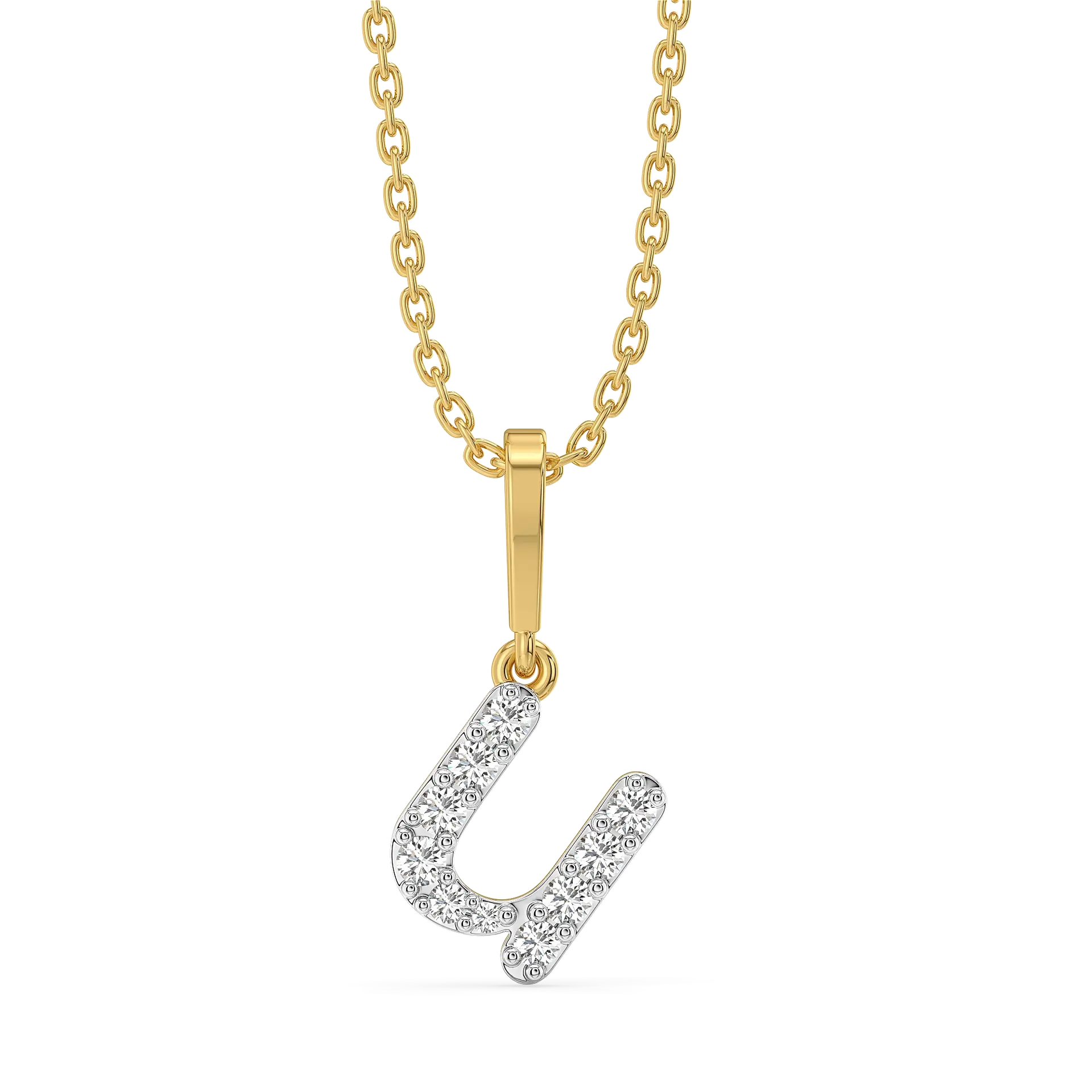 U-nique - Lab Diamond Alphabet Pendant