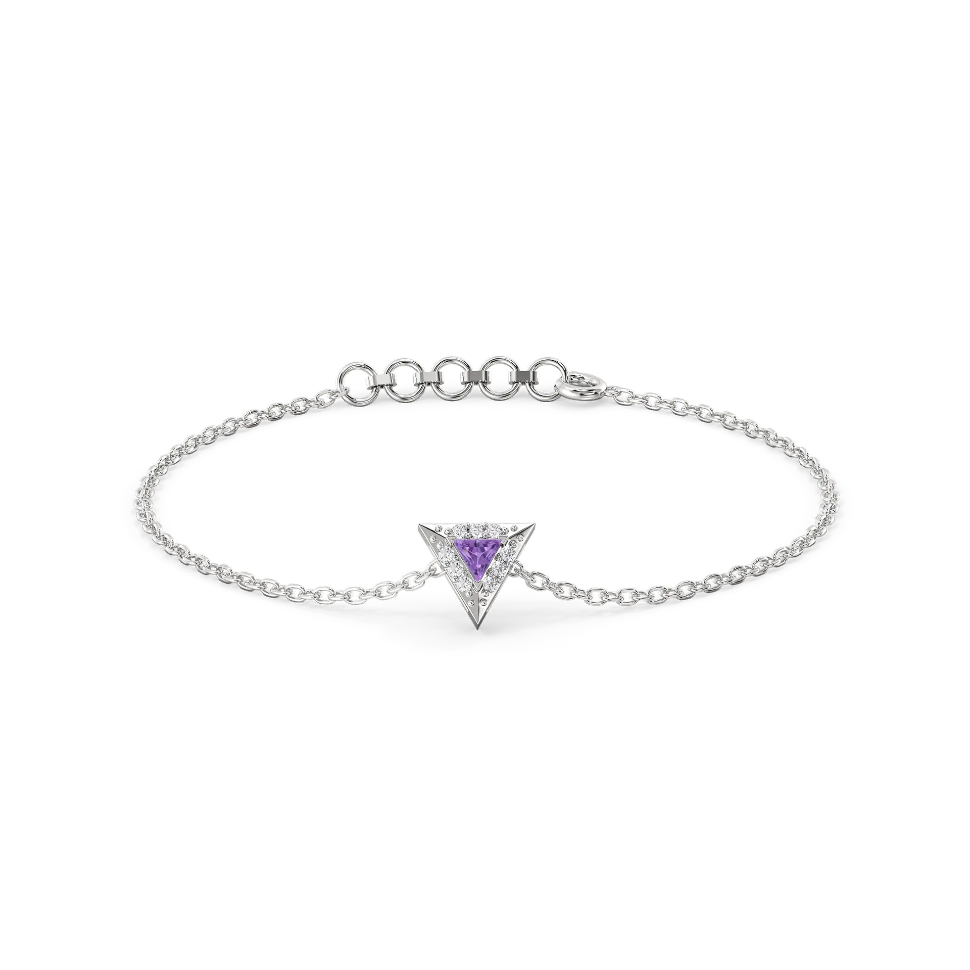 Ultra Violet Glow - Lab Diamond Bracelet — image 1