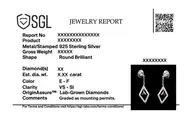 Ultra Violet Glow - Lab Diamond Drop Earrings thumbnail 4