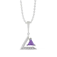 Ultra Violet Glow - Lab Diamond Pendant thumbnail 2
