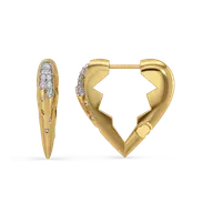 Unbreakable Bond - Lab Diamond Hoop Earrings thumbnail 3