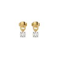 Unity Link - Pure Gold Lab Diamond Drop Earrings thumbnail 2