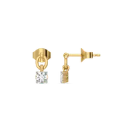 Unity Link - Pure Gold Lab Diamond Drop Earrings thumbnail 3