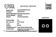 Urban - Lab Diamond Stud Earrings thumbnail 7
