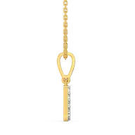 V-ery Cute - Lab Diamond Alphabet Pendant thumbnail 3