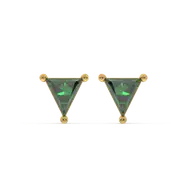 Verdant Tranquility - Emerald Stud Earrings thumbnail 2