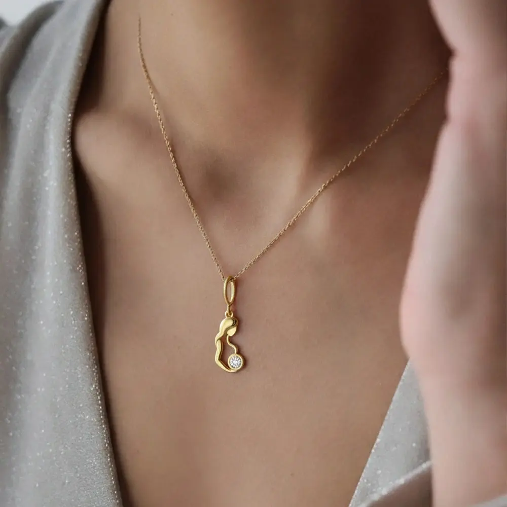 Warm Embrace - Lab Diamond Pendant — image 1