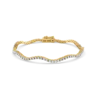 Wavelet - Lab Diamond Tennis Bracelet thumbnail 2