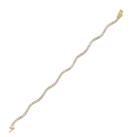 Wavelet - Lab Diamond Tennis Bracelet thumbnail 3