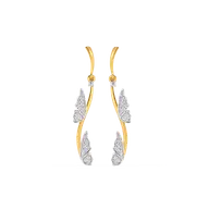Whimsical Wing - Lab Diamond Drop Earrings thumbnail 1