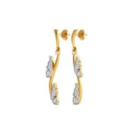Whimsical Wing - Lab Diamond Drop Earrings thumbnail 3