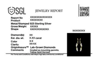 Whimsical Wing - Lab Diamond Drop Earrings thumbnail 5