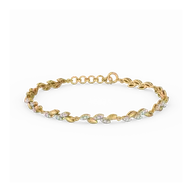 Whispering Leaf - Lab Diamond Tennis Bracelet thumbnail 1