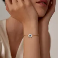 Wink of Protection - Lab Diamond Bracelet thumbnail 2