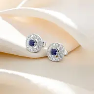 Wink of Protection - Lab Diamond Stud Earrings thumbnail 1