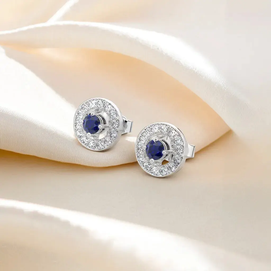 Wink of Protection - Lab Diamond Stud Earrings — image 1