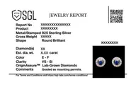 Wink of Protection - Lab Diamond Stud Earrings thumbnail 7