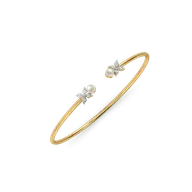 Winter Pearls - Lab Diamond Bangle thumbnail 1