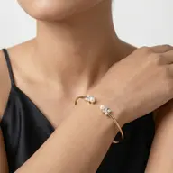 Winter Pearls - Lab Diamond Bangle thumbnail 2