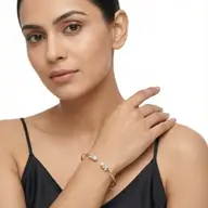 Winter Pearls - Lab Diamond Bangle thumbnail 3