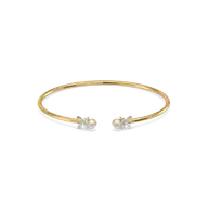 Winter Pearls - Lab Diamond Bangle thumbnail 4